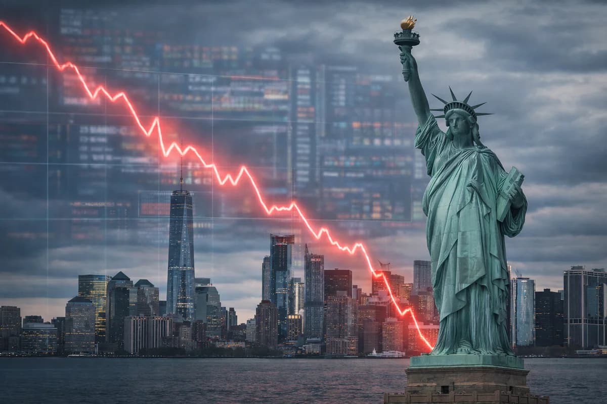 US Stocks - financial news illustration