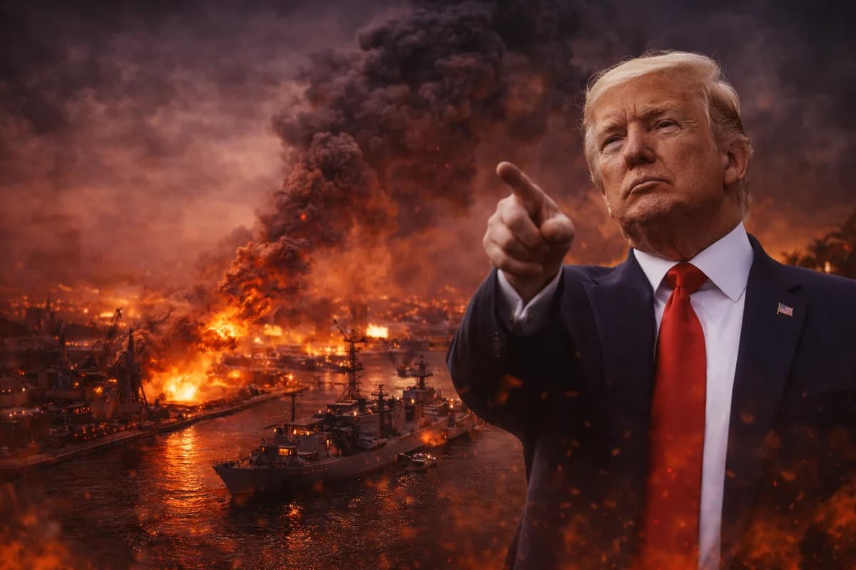 USA-IRAN War - global financial news illustration