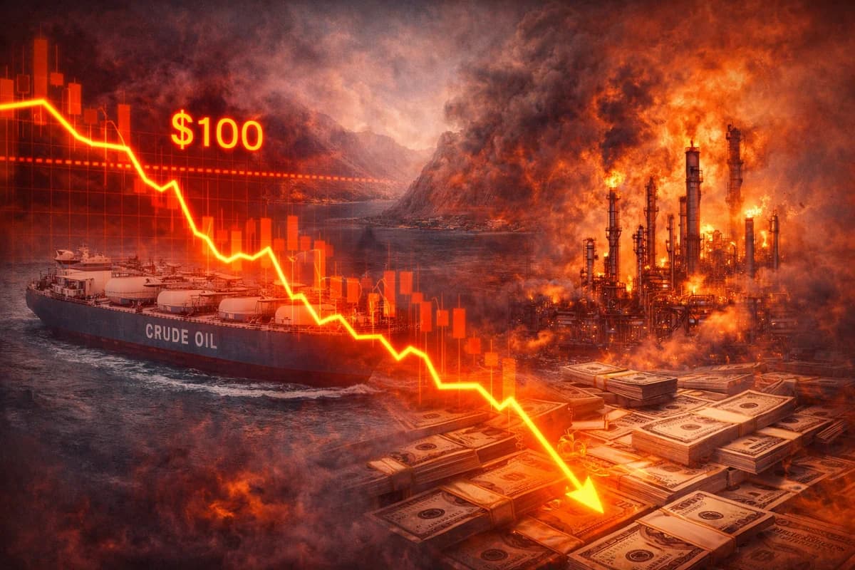 Crude Oil - financial news illustration