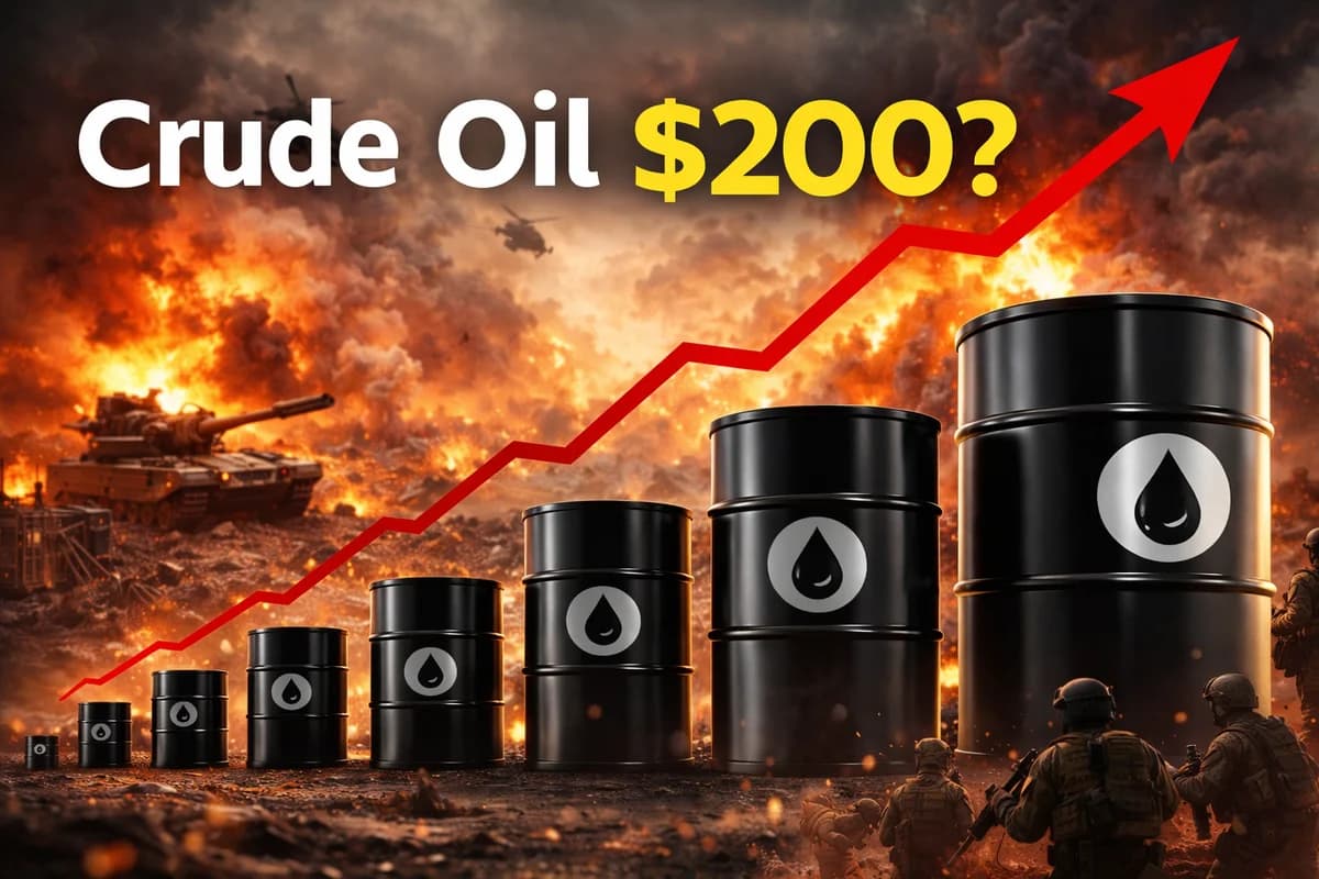 Crude Oil - financial news illustration