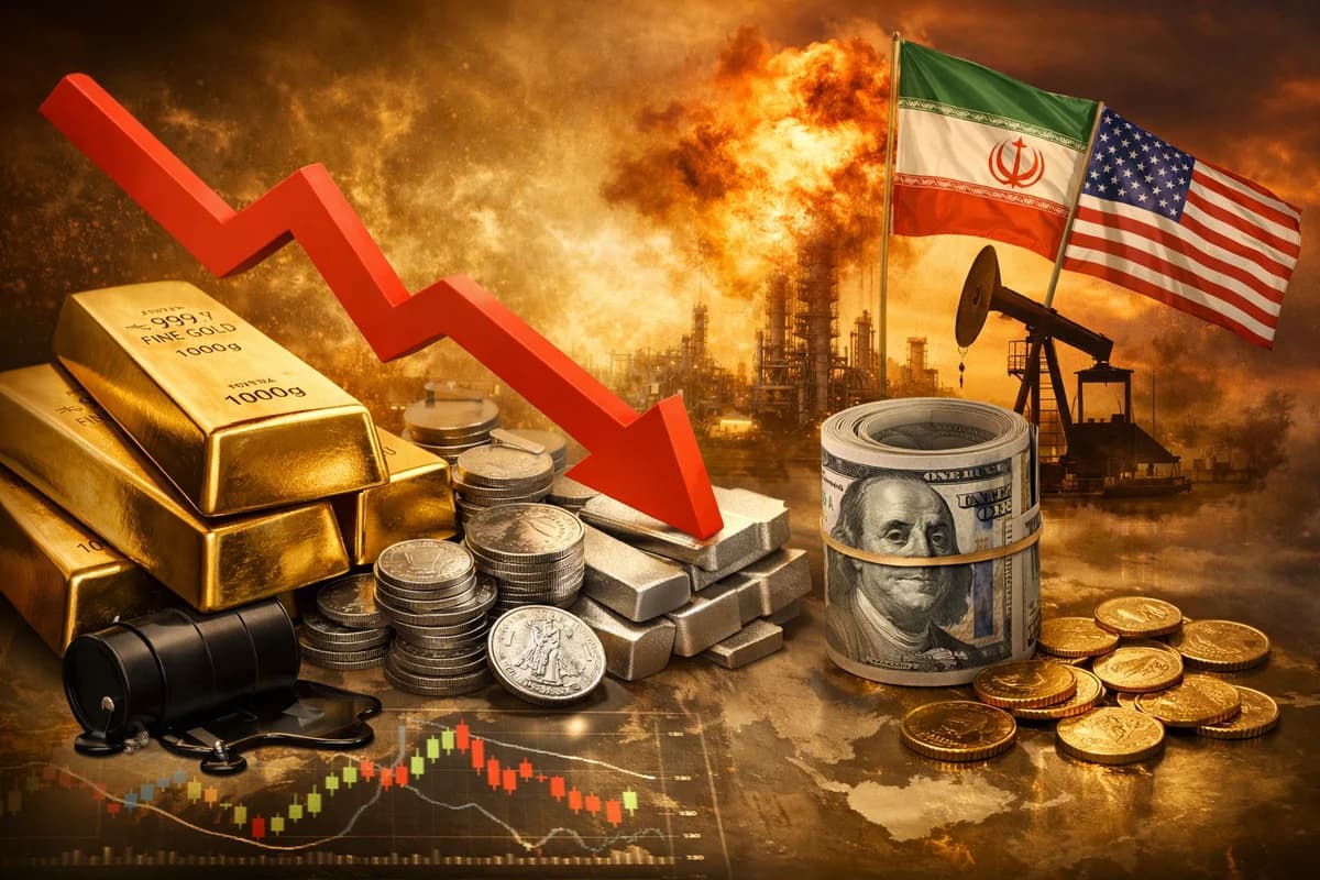 Gold - financial news illustration