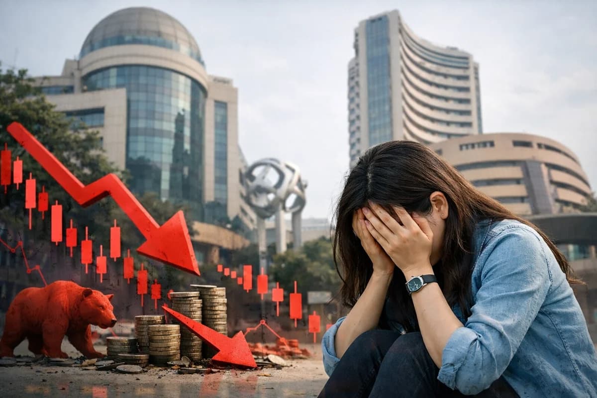 Market Crash: 1,500 Stocks Hit 52-Week Lows as Sensex Tanks