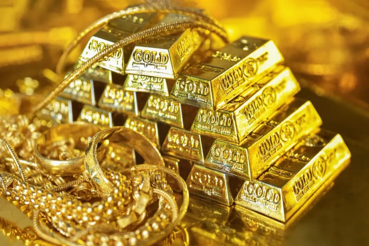 Gold - financial news illustration