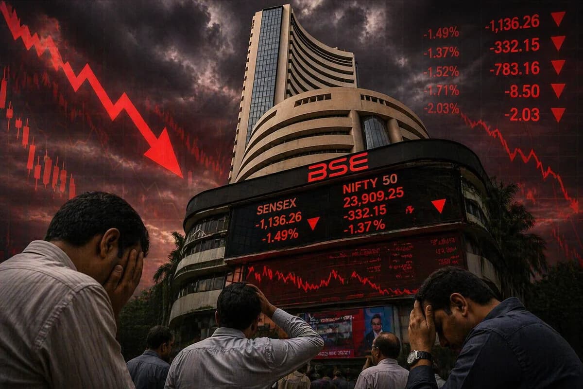 Why Did Sensex and Nifty Crash Again Today? 7 Key Reasons