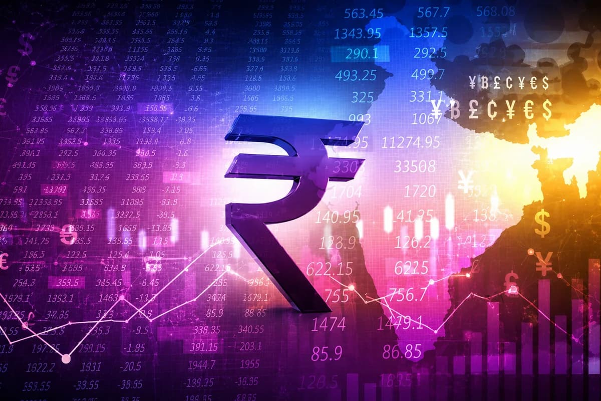 INR/USD - financial news illustration