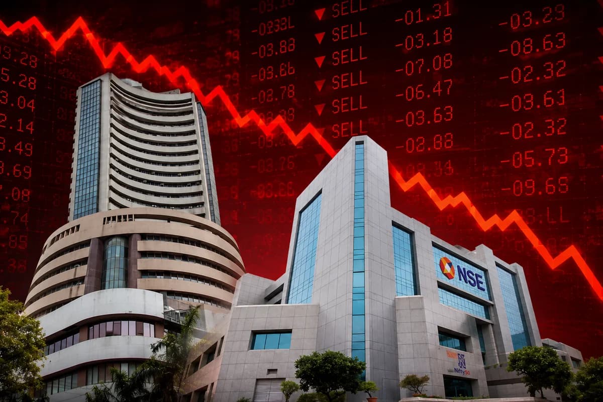 Share Market Crash - market analysis illustration