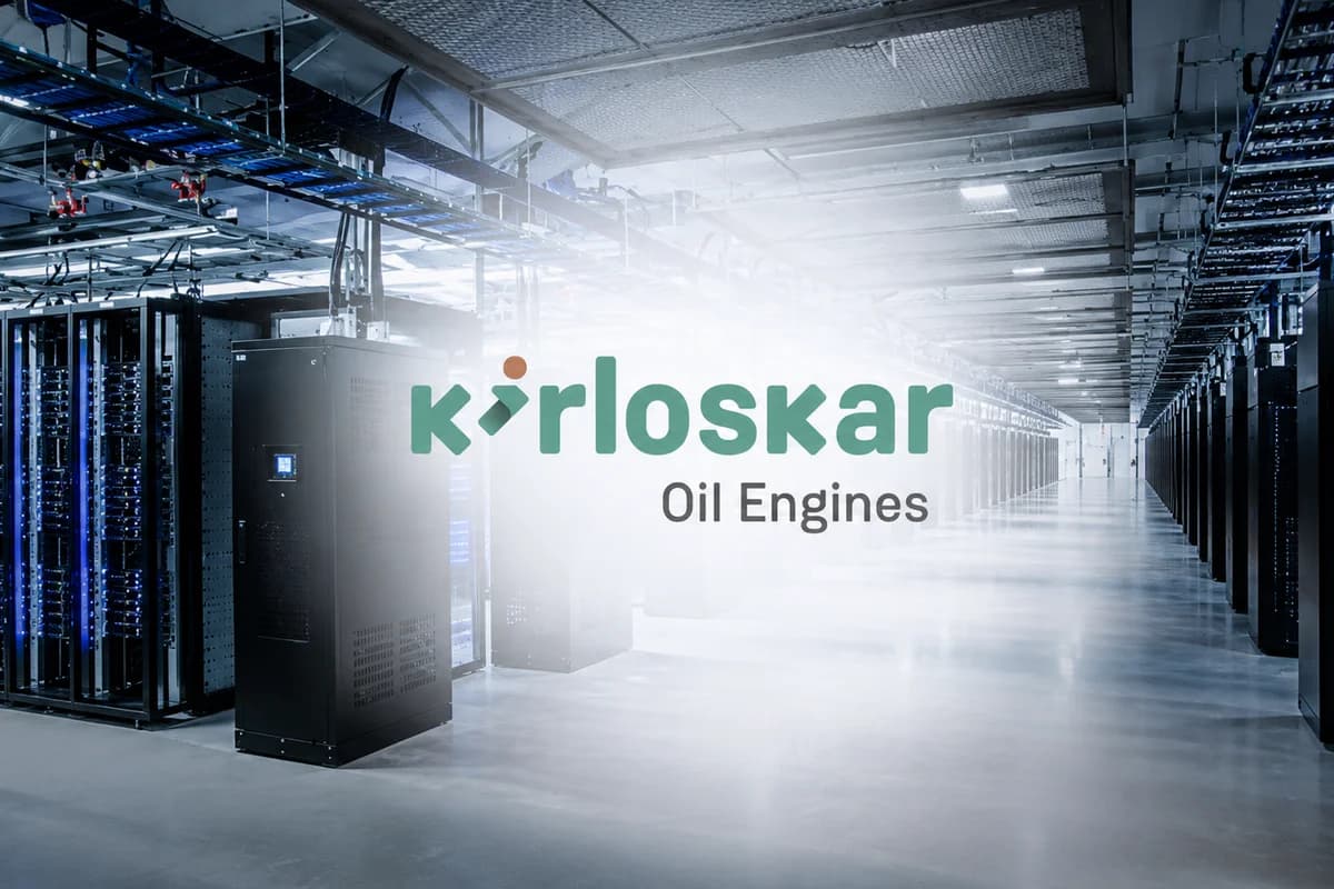 Kirloskar Oil Engines Bags Massive 192 MW HyperNext Order to Power India's AI Data Centre Boom