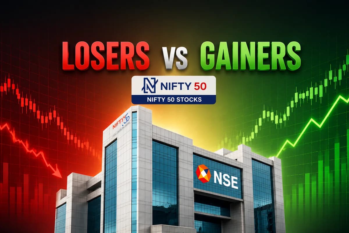 Gainers Losers - market analysis illustration