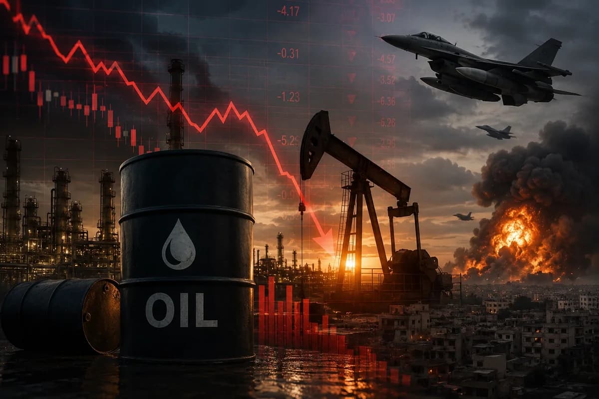 Share Market Crash - stock market news illustration